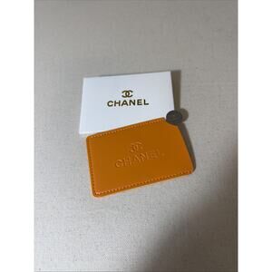 Chanel NIB GWP Single Card Mirror Holder Orange